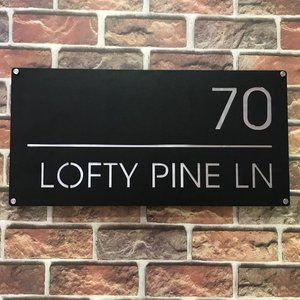 Custom House Number Sign, Number Box, Personalized Address Plaque, Door Sign